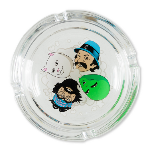 Puff Puff Glass Ash Tray (Clear)